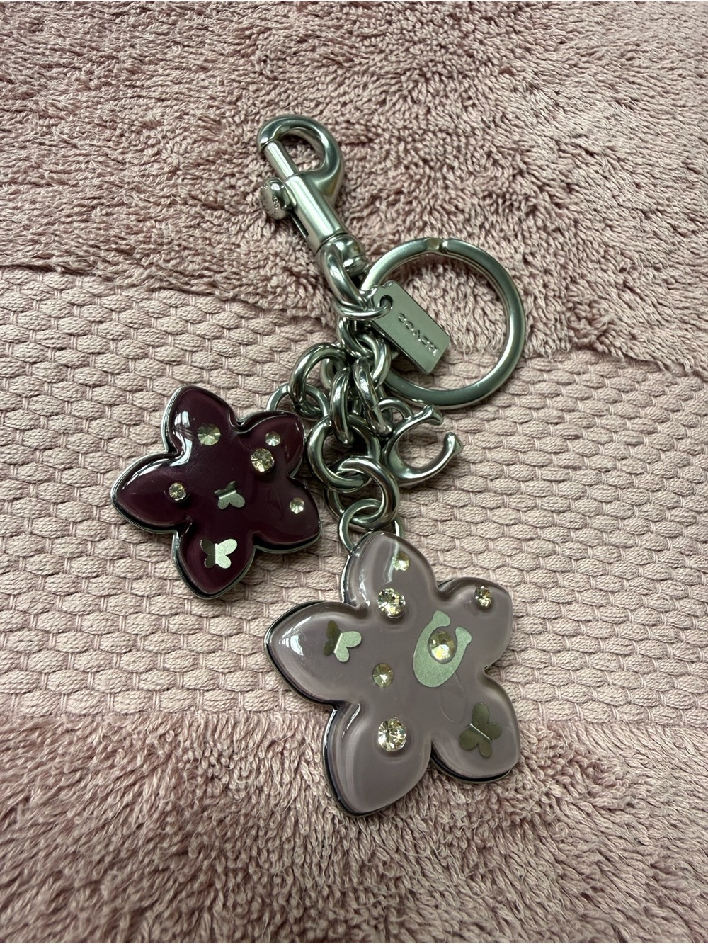 Coach Flower Cluster Bag Charm